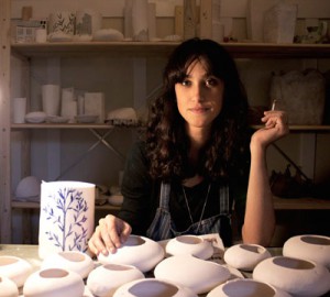 Farah Hernandez in her studio in Cape Town